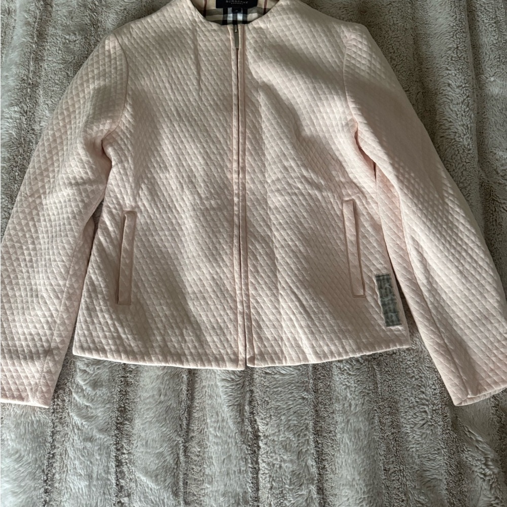 Burberry Quilted Jacket in Soft Pink
